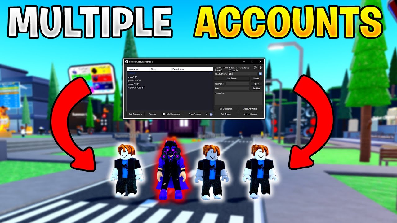 HOW TO USE MULTIPLE ACCOUNTS ON ROBLOX! (ROBLOX ACCOUNT MANAGER