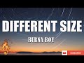 Burna Boy - Different Size feat. Victony [Lyrics Video]