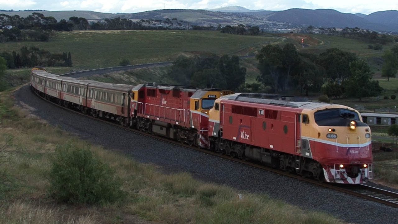 vgr 50 Loco Hauled Passenger Trains to Bacchus Marsh: Australian Trains