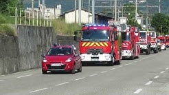 Arrivée des pompiers de tournon pour le défile du 14 juillet 2019