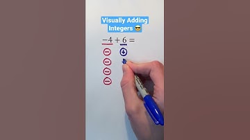 Visually Adding Integers 😎 #Shorts #math #maths #mathematics #education #learn #learning