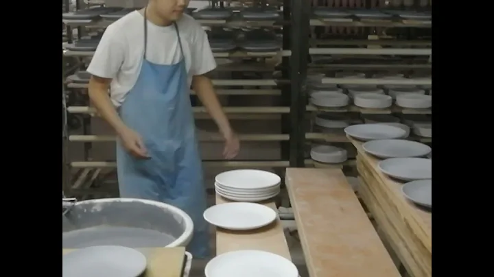 FENN Factory Ceramic Plates Glazing Process
