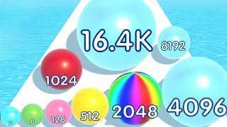 Merge Color Balls 2048 - Level Up Balls Satisfying ASMR Gameplay Number (Math Games) Android iOS screenshot 1