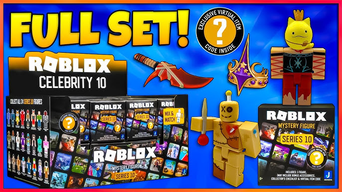 ROBLOX Series 7 & 9: Heroes Blue Basher + Site 76 MCD Agent + mask. Unused  Codes