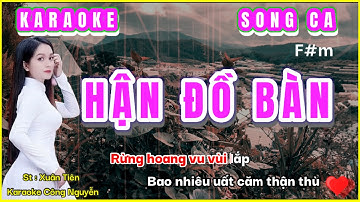 Karaoke Hận Đồ Bàn | Song Ca | CN