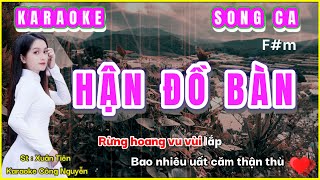 Karaoke Hận Đồ Bàn | Song Ca | CN