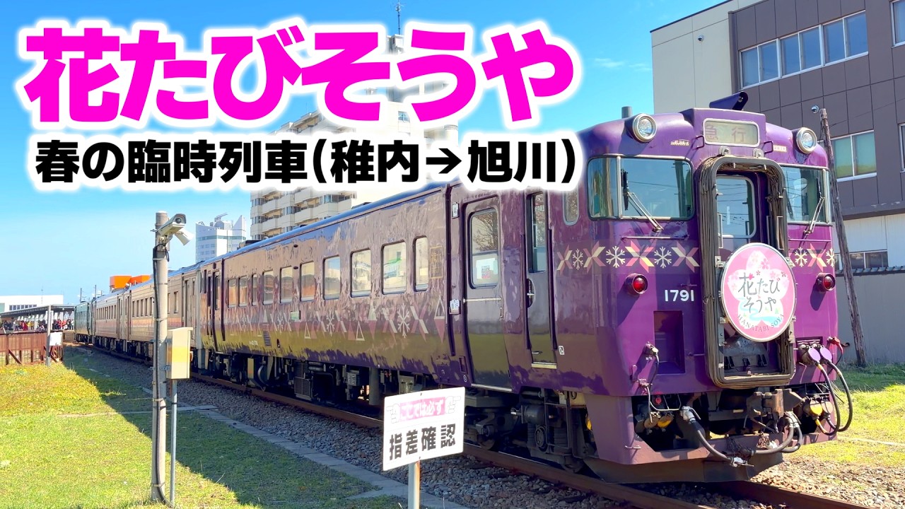 春限定キハ40+キハ54系【急行花たびそうや】利尻富士からキマロキまで