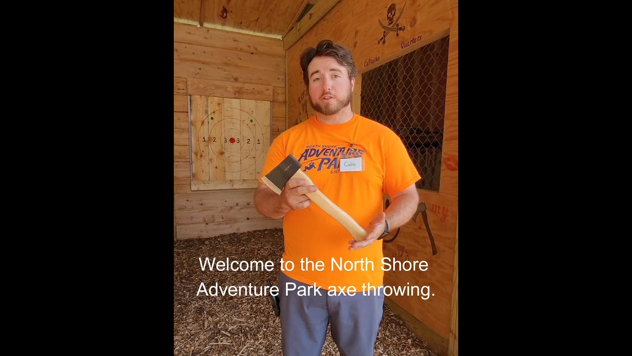 Axe throwing instructions and safety briefing YouTube