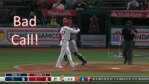 Phil Cuzzi Bad Strike 3 Call on Shohei Ohtani | Phil Nevin Gets Ejected