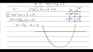 AS (IAL) Pure Maths (P1)-Text Book Chapter 3 Ex3F  p51, Q3f Quadratic Inequalities