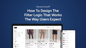 How To Design The Filter Logic That Works the Way Users Expect