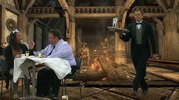 Some Jerk is shouting in the Bannered Mare