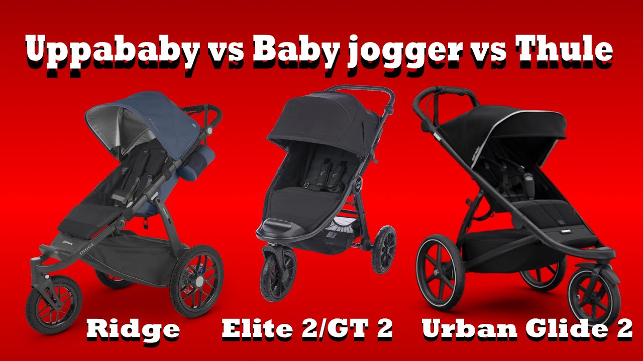 Uppababy Ridge VS Thule Glide 2 VS Baby Jogger City Mini GT2 / Elite 2 - YouTube