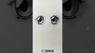 Easy Anime Eye Drawing For Kids | How to Draw Anime Eye | Simple Anime Eye Drawing Tutorial #Shorts