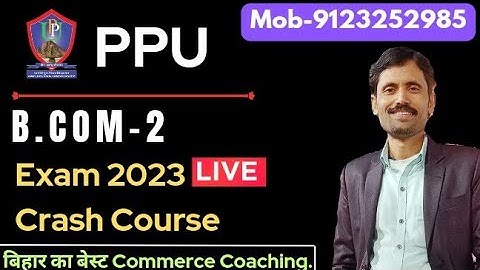 Patliputra university bcom part 2 examination 2020