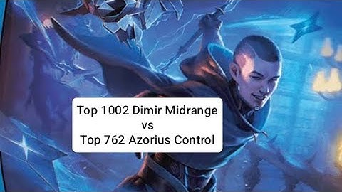 Top 1002 Dimir Midrange vs Top 762 Azorius Control | Standard | Mythic Rank | MTG Arena