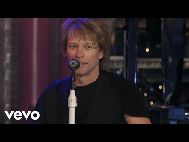 Bon Jovi - Livin’ On A Prayer (Live on Letterman) class=