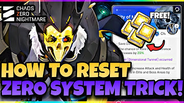 STOP WASTING UNITS TO REROLL ZERO SYSTEM | CHAOS ZERO NIGHTMARE