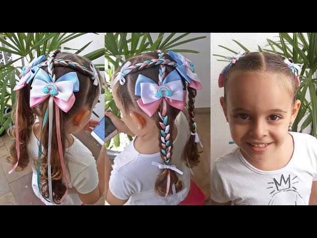 Penteados Infantis 2020: fotos, tutoriais, dicas  Penteado festa junina  infantil, Penteados infantis, Penteado infantil simples