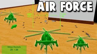 Helicopter AIR STRIKE!  Army Men Air Force  (Home Wars Gameplay Part 2)