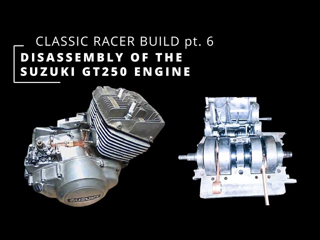 Suzuki GT250 Classic Racer Build pt6 Disassembly of the stock