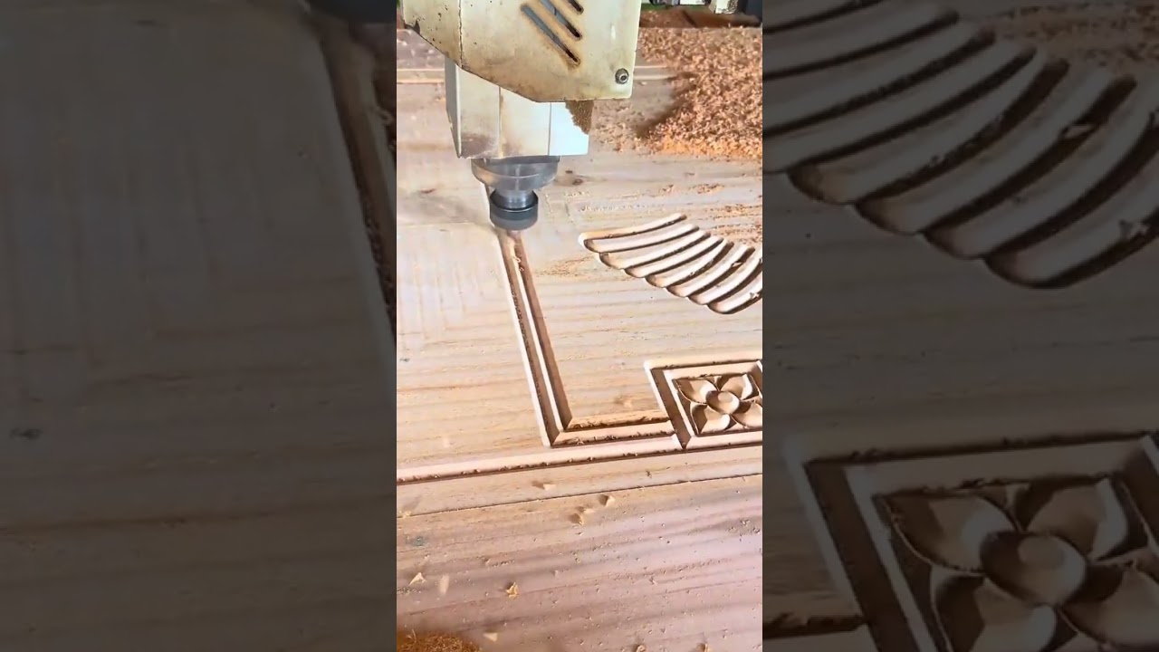 The board cutting process uses a very sophisticated CNC machine.