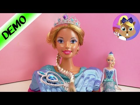 Barbie lutka kao ledena kraljica Frozen Elsa u haljini od inteligentnog plastelina