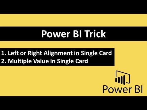 Power BI Trick | Text Alignment in Card Visual | Multiple Values in Single Card