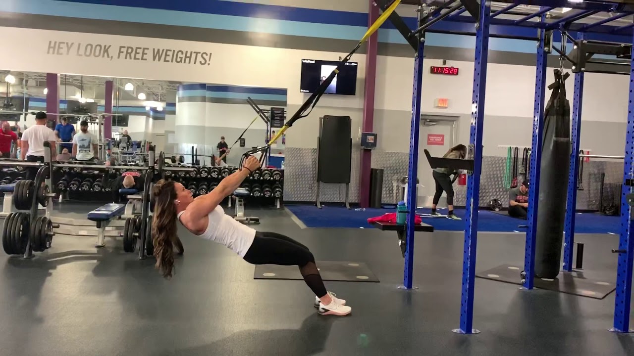 BACK EXERCISE ~ TRX close rows - YouTube