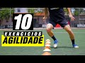 10 EXERCÍCIOS DE AGILIDADE | TREINO FISICO PARA JOGADOR DE FUTEBOL