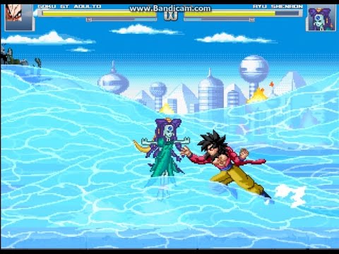Oceanus Shenron / Ryuu Shenron VS Goku SSJ4 GT Mugen Battle Dragon Ball ...