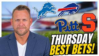 Football Picks TODAY! Lions vs Bills | Syracuse vs Pitt | Thursday NFL & CFB BEST Bets