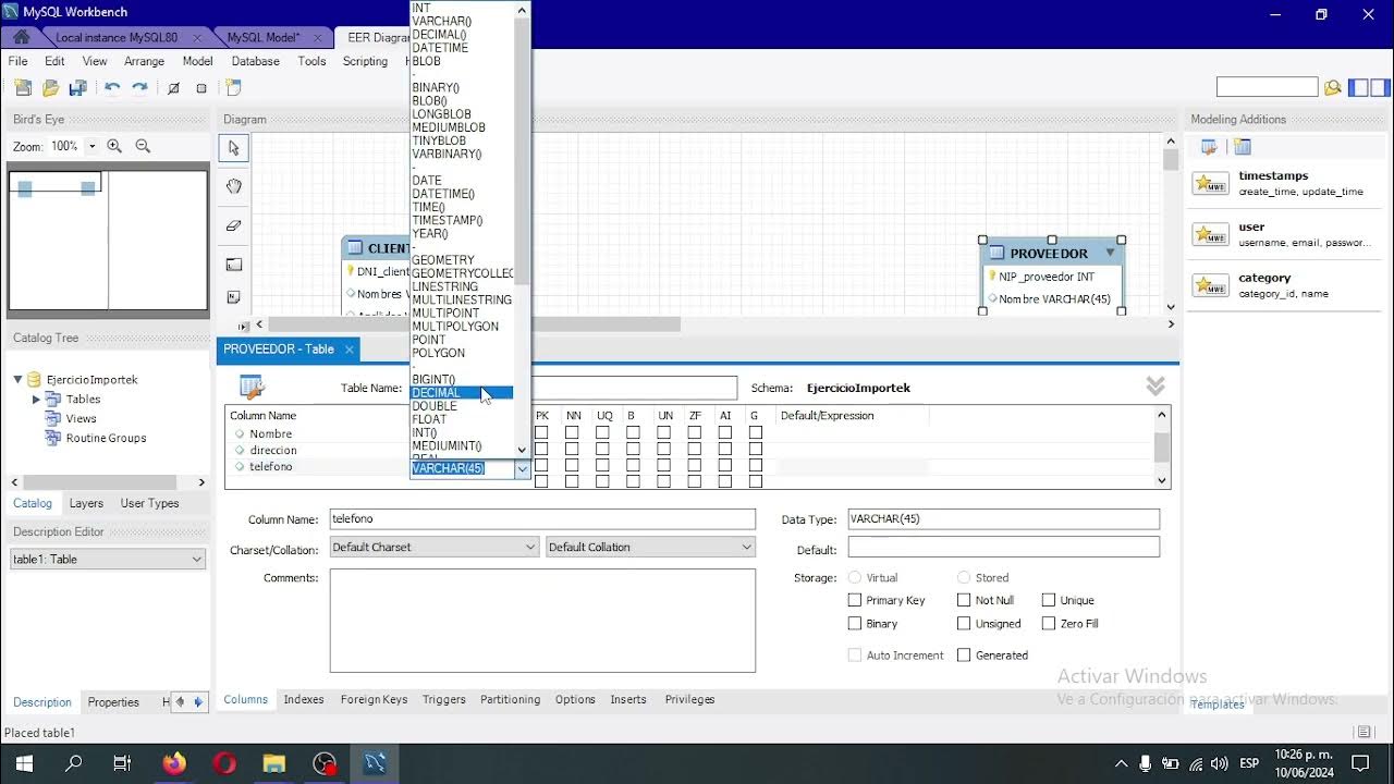 Creando base de datos en MySql Workbench - YouTube
