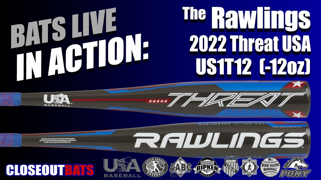 Rawlings Threat 2 5 8 Youth USA Bat US1T12  12oz 2021 Hitting