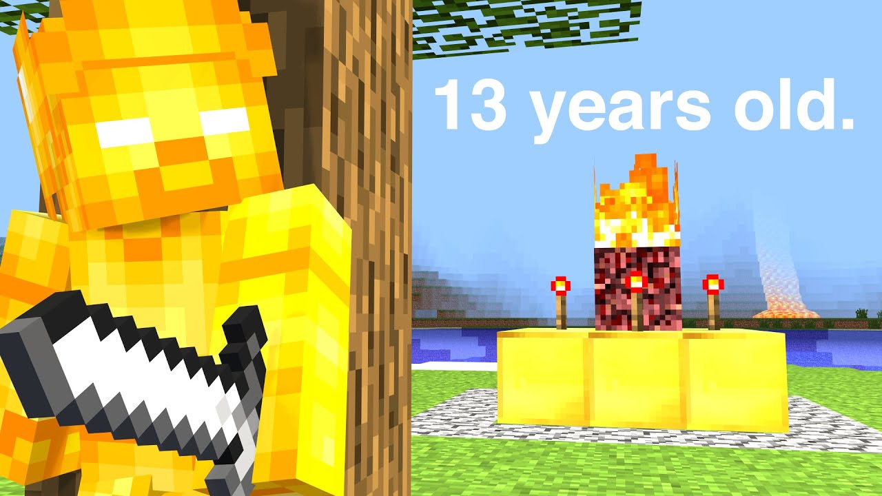 Minecraft First Ever Character Surviving Minecraft’s First Ever Version - YouTube