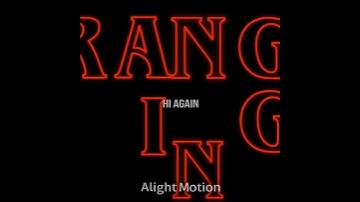 recreation of stranger things intro lol