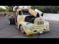 1956 International Harvester R-190 Custom Rat Rod Build Dually Alcoa 24 Rims