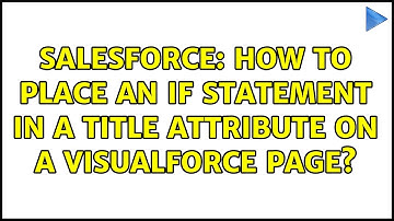 Salesforce: How to place an IF statement in a title attribute on a Visualforce page?