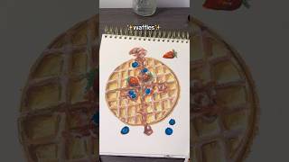 Drawing Oil Pastel Waffles