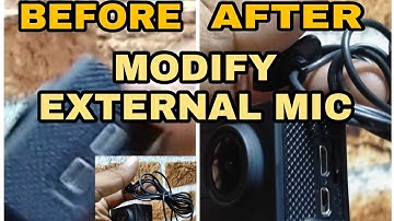 MODIFY EXTERNAL MIC EKEN ACTION CAM