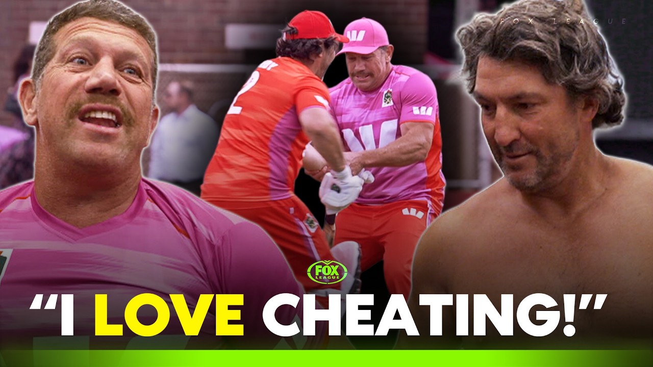 “Drop the child or the beer?!”🍺 Fletch & Hindy take to the field in HILARIOUS cricket match 🤣