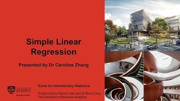 [Excel for Introductory Statistics] Chapter 9 - Episode 1 - Simple linear regression