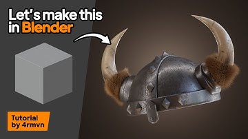 "Making a 3D Viking Helmet in Blender"