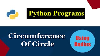 Python Program To Find Circumference Of Circle screenshot 3