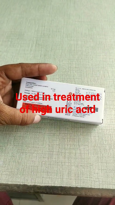 Febuxostat 40 mg tablets💊💊#uricacid #uric_acid #medicine #doctor #healthdoctor #medicaldoctor