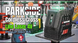 PARKSIDE PERFORMANCE / Cordless Cross Line Laser 4V [ PKLLP 360 B3 ]