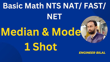 Basic Math Median and Mode NTS/ NUST NET/ FAST I NTS Past Paper MCQs I NTS NAT Test Preparation