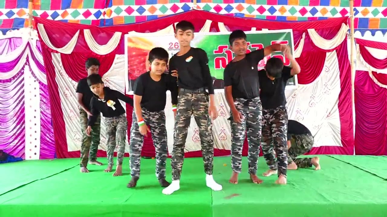 6th Class Boys Dance Performance on Republic Day by SUNSHINE E.M SCHOOL, Tadepalligudem