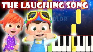 The Laughing Song - Cocomelon Nursery Rhymes | Piano Tutorial | Karaoke