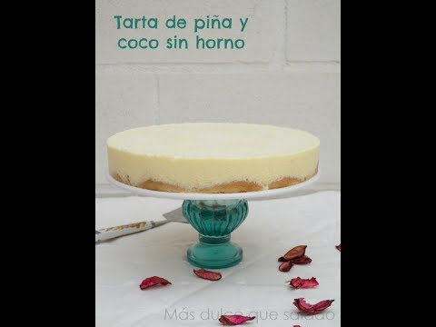 Video: Cheesecake De Coco Con Trozos De Piña
